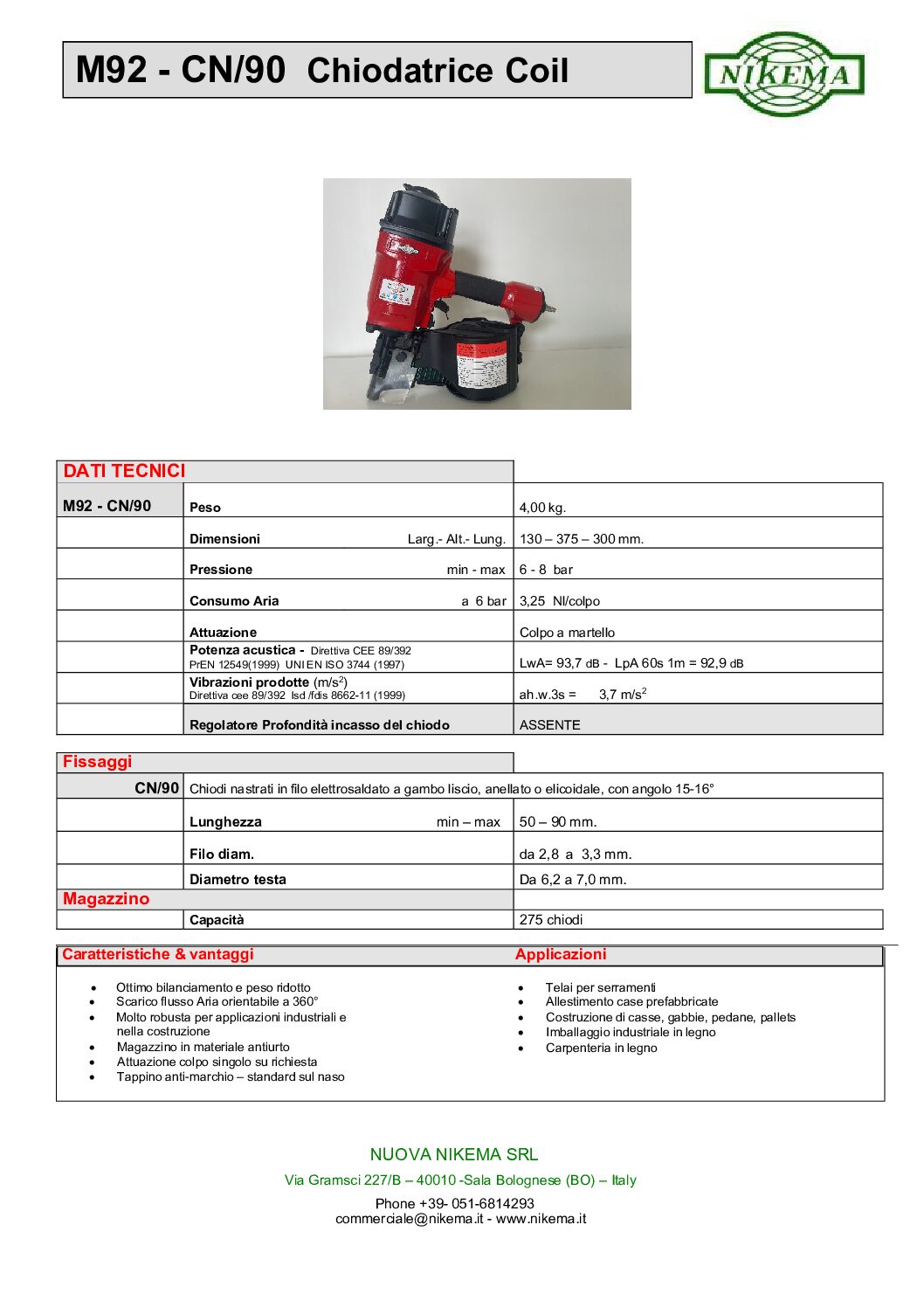 Chiodatrice M 92 CN/90 - immagine 3